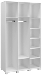 Шкаф «Монблан» МБ-24К комбинированный белое дерево