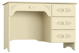 Стол письменный правый Ассоль плюс АС-6 ваниль