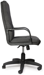 Кресло офисное "Менеджер", ткань, монолитный каркас, серое С-73, В-40