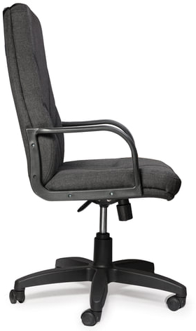 Кресло офисное "Менеджер", ткань, монолитный каркас, серое С-73, В-40