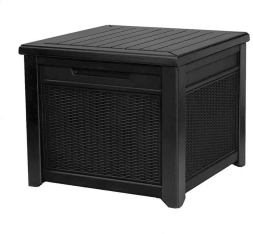 Сундук квадратный Cube Rattan 208л графит