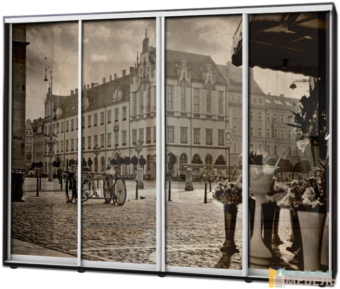 Шкаф купе 4х дв Фотопечать № 3