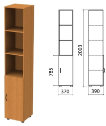 Колонка 3- открытые полки КФ12