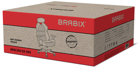 Кресло BRABIX PREMIUM "Tokyo EX-595", регулируемый подголовник, рециклированная кожа, черное, 532975