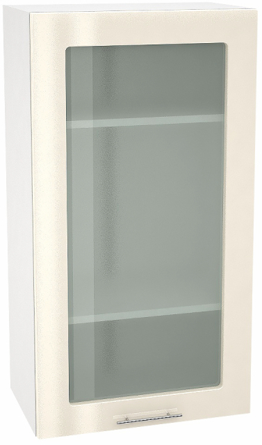 Шкаф верхний со стеклом с 1 створкой Кухня Валерия ШВС 500 (глянец)