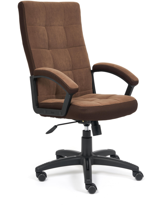 Кресло TRENDY флок/ткань, коричневый, 6/TW-24