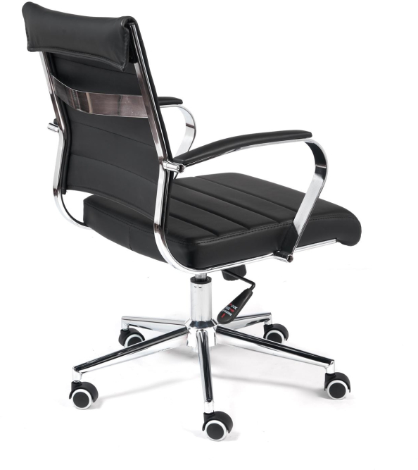 Кресло CITY-LOW кож/зам, черный