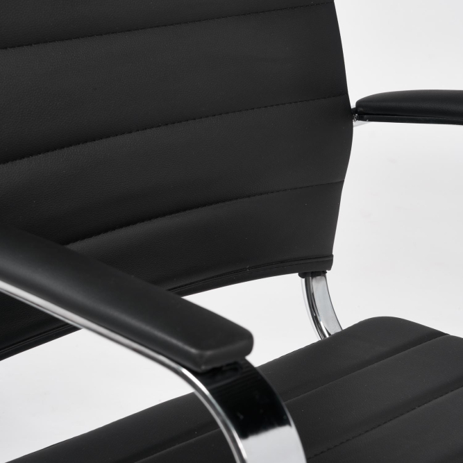 Кресло CITY-LOW кож/зам, черный
