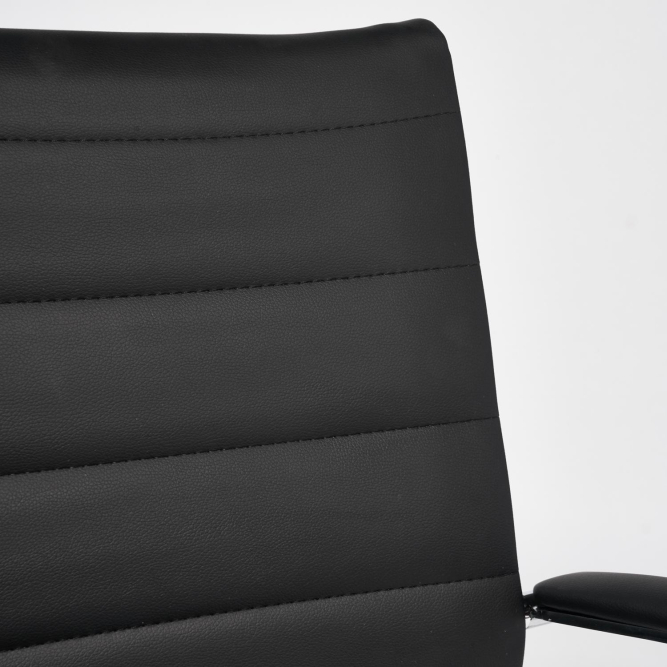 Кресло CITY-LOW кож/зам, черный