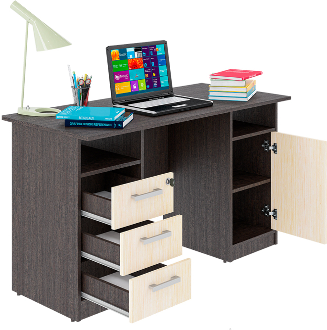 Стол двухтумбовый Фронда-4