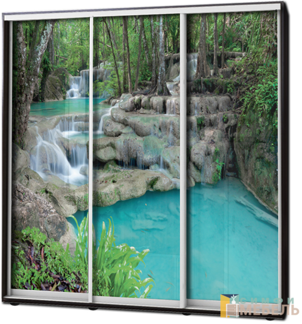 Шкаф купе 3х дв Фотопечать № 83