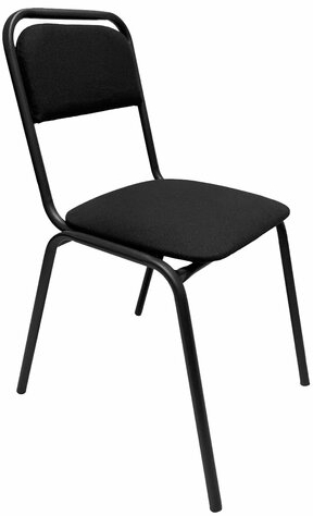 Стул для посетителей РС42, черный каркас, ткань черная