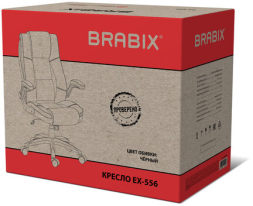 Кресло BRABIX PREMIUM "Paradigm EX-556', пружинный блок, рециклированная кожа, черное, 532976