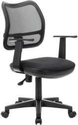 Кресло BRABIX "Drive MG-350", с подлокотниками, сетка, черное, 532082