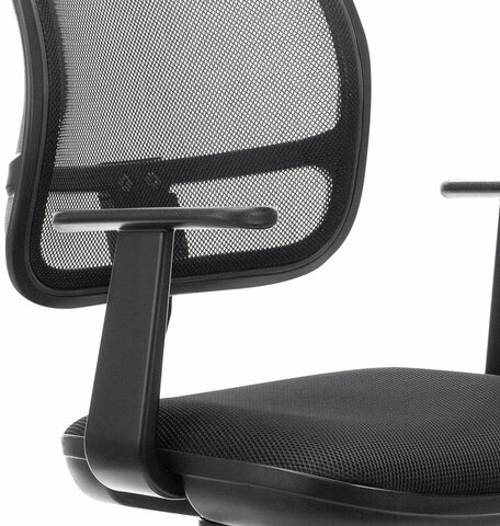 Кресло BRABIX "Drive MG-350", с подлокотниками, сетка, черное, 532082