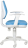Кресло CH-W356AXSN с подлокотниками, голубое, пластик белый, CH-W356AXSN/15