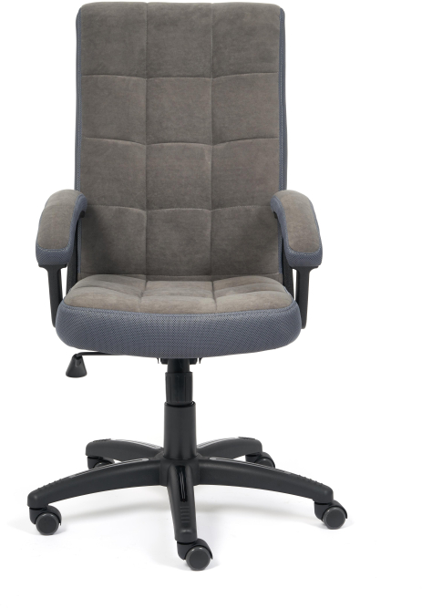 Кресло TRENDY флок/ткань, серый, 29/TW-12