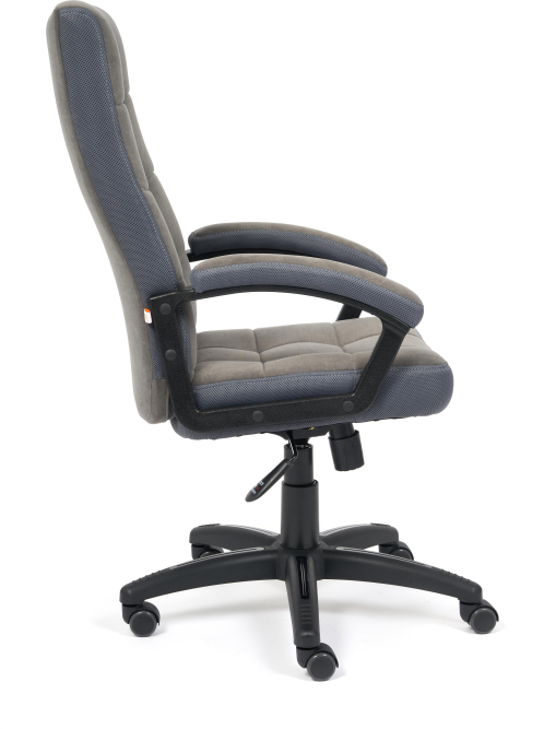 Кресло TRENDY флок/ткань, серый, 29/TW-12