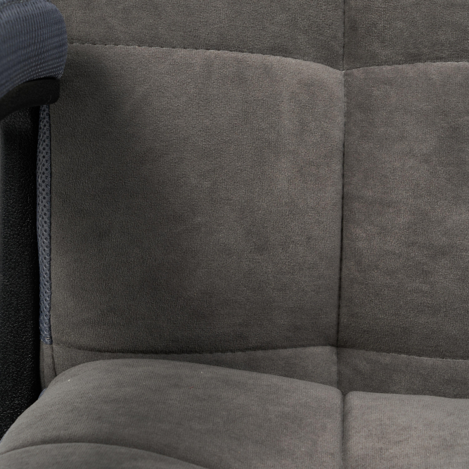 Кресло TRENDY флок/ткань, серый, 29/TW-12