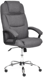 Кресло BERGAMO (хром) ткань, темно-серый, F68