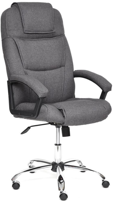 Кресло BERGAMO (хром) ткань, темно-серый, F68