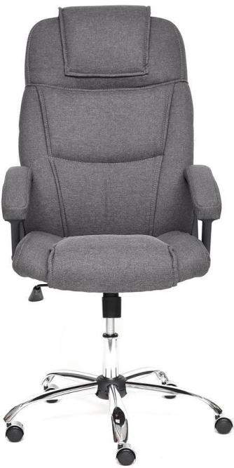 Кресло BERGAMO (хром) ткань, темно-серый, F68