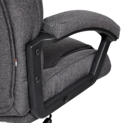 Кресло BERGAMO (хром) ткань, темно-серый, F68