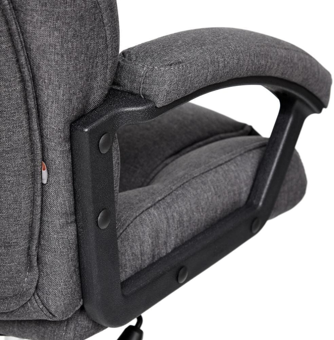 Кресло BERGAMO (хром) ткань, темно-серый, F68