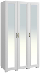 Шкаф «Монблан» МБ-24К с зеркалом белое дерево