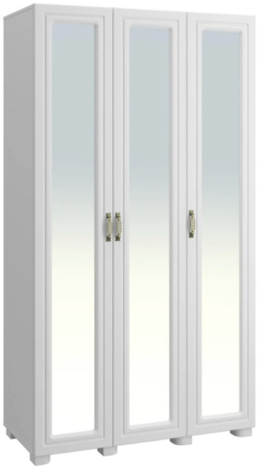 Шкаф «Монблан» МБ-24К с зеркалом белое дерево