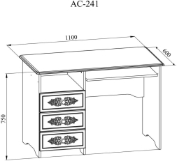 Стол Ассоль плюс АС-241К ваниль
