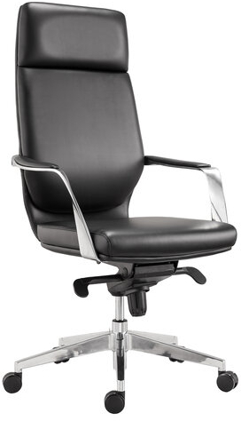 Кресло офисное BRABIX PREMIUM "Resonance EX-755", мультиблок, алюминий, экокожа, черное, 532487