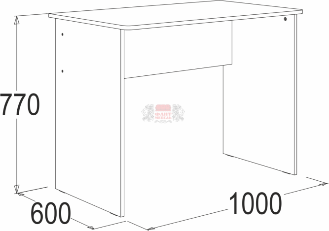 Стол письменный "Омега 16" №1