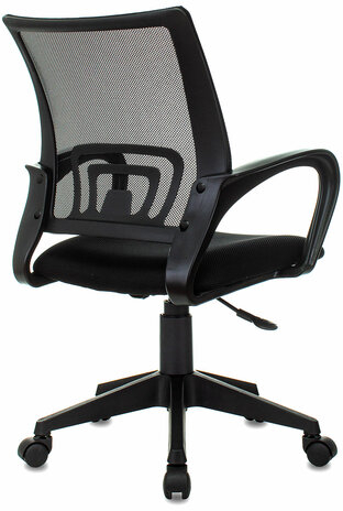 Кресло BRABIX &quot;Fly MG-396&quot;, с подлокотниками, сетка, черное, 532083
