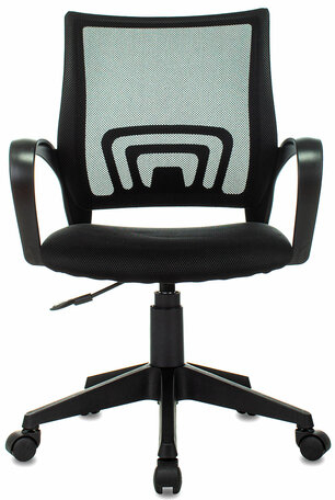 Кресло BRABIX &quot;Fly MG-396&quot;, с подлокотниками, сетка, черное, 532083