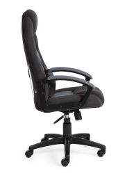 Кресло DRIVER флок/ткань, черный/серый, 35/TW-12