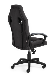 Кресло DRIVER флок/ткань, черный/серый, 35/TW-12
