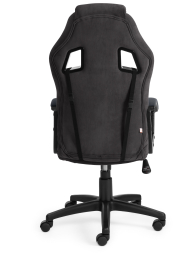 Кресло DRIVER флок/ткань, черный/серый, 35/TW-12