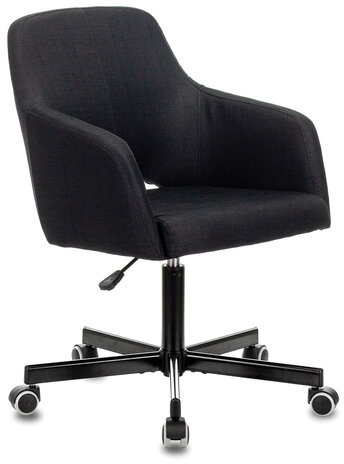 Кресло CH-380M, пятилучие металлическое, ткань, черное, 1396817