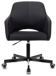 Кресло CH-380M, пятилучие металлическое, ткань, черное, 1396817