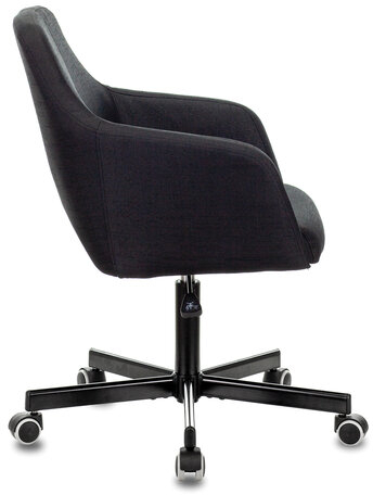 Кресло CH-380M, пятилучие металлическое, ткань, черное, 1396817