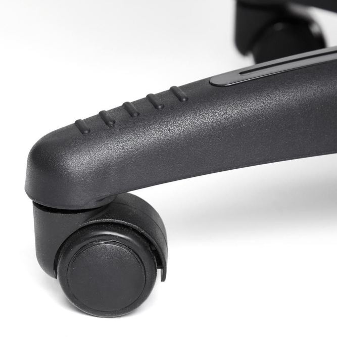 Кресло DUKE кож/зам/ткань, черный/серый, 36-6/12