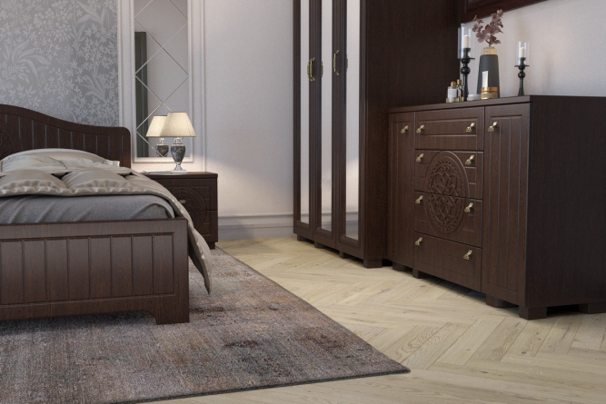 Шкаф «Монблан» МБ-24К с зеркалом венге