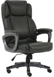 Кресло офисное BRABIX PREMIUM &quot;Favorite EX-577&quot;, пружинный блок, рециклированная кожа, серое, 531935