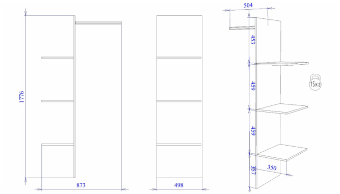 Шкаф 4-дверный Палермо (СБК)